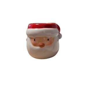 Hallmark Santa Claus Jar Candle Christmas Holiday Decor Red Hat